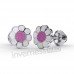 Сережки для проколу вух Inverness K623с1 Daisy 6mm з короткою голкою 9mm
