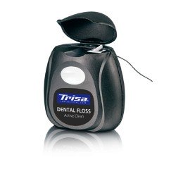 Зубна нитка TRISA Active Clean Charcoal mint, xylitol, 40m